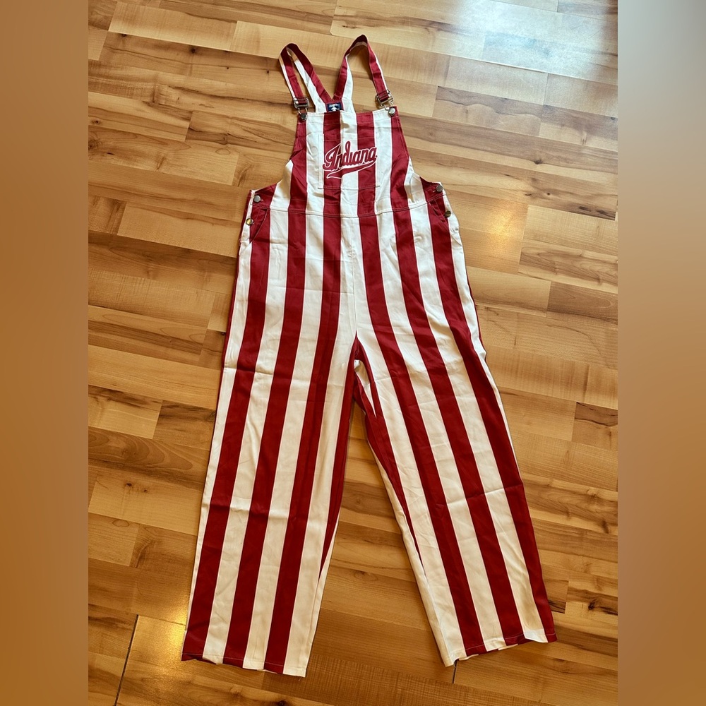 Indiana Hoosiers Candy Stripe overalls